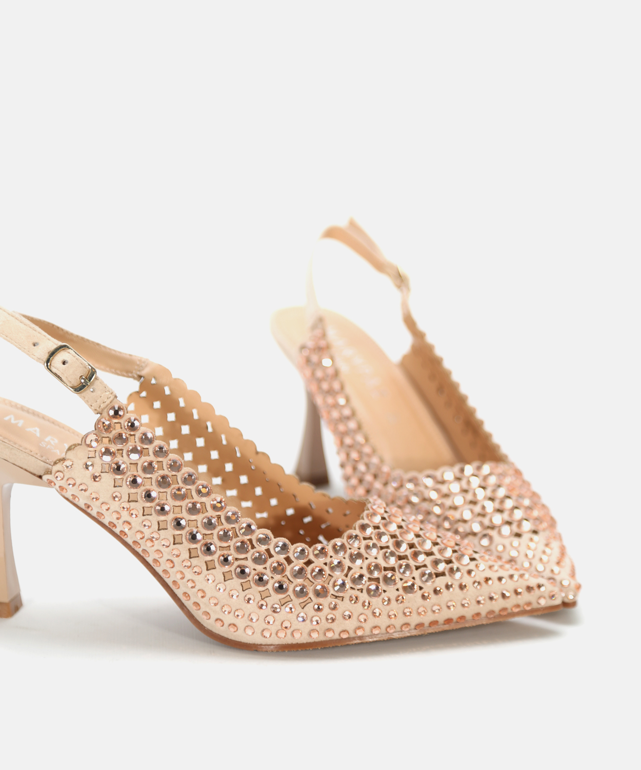 Sapato aberto atr&aacute;s strass image number null